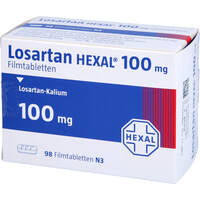 Losartan HEXAL 100mg Filmtabletten, 98 st, HEXAL AG