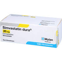 Simvastatin dura 20mg Filmtabletten, 100 st, Viatris Healthcare GmbH
