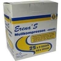 ERENA STERIL KOMPRE 10X10, 25x2 st, Erena Verbandstoffe GmbH & Co. KG