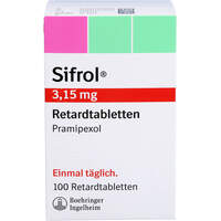 Sifrol 3.15mg, 100 st, Boehringer Ingelheim Pharma GmbH & Co. KG