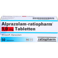 Alprazolam-ratiopharm 1.0 mg Tabletten, 50 st, ratiopharm GmbH