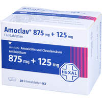 Amoclav 875mg+125mg Filmtabletten, 20 st, HEXAL AG