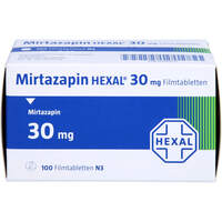 Mirtazapin HEXAL 30mg Filmtabletten, 100 st, HEXAL AG