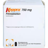 Keppra 750mg, 200 st, kohlpharma GmbH