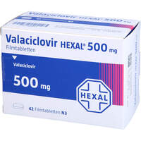 Valaciclovir HEXAL 500mg, 42 st, HEXAL AG