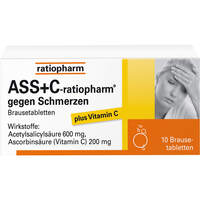ASS+C-ratiopharm gegen Schmerzen, 10 Stk., ratiopharm GmbH