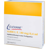 CLEXANE 4.000 I.E. 40 mg/0.4 ml ILO i.e.Fertigspr., 20 st, Docpharm GmbH