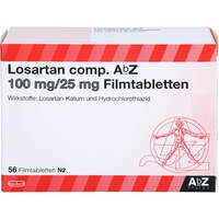 Losartan comp. AbZ 100 mg/25 mg Filmtabletten, 56 Stk., Abz Pharma GmbH