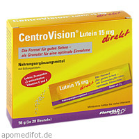 CENTROVISION Lutein 15 mg direkt Granulat, 28 ST, OmniVision GmbH