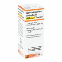 Novaminsulfon-ratiopharm 500mg/ml Tropfen z.Einneh, 20 ml, ratiopharm GmbH