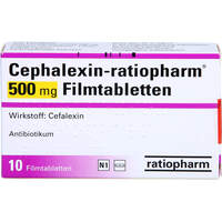 Cephalexin-ratiopharm 500 mg Filmtabletten, 10 Stk., ratiopharm GmbH