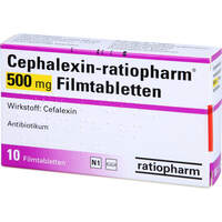 Cephalexin-ratiopharm 500 mg Filmtabletten, 10 Stk., ratiopharm GmbH