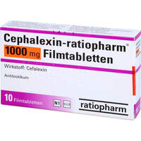 Cephalexin-ratiopharm 1000 mg Filmtabletten, 10 Stk., ratiopharm GmbH