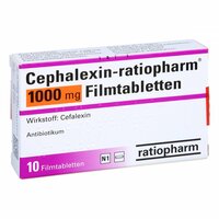 Cephalexin-ratiopharm 1000 mg Filmtabletten, 10 Stk., ratiopharm GmbH