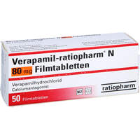 Verapamil-ratiopharm N 80mg Filmtabletten, 50 st, ratiopharm GmbH