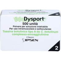 Dysport 500 Einheiten Pulver z.Herst.e.Inj.-Lsg., 2 Stk., CC Pharma GmbH