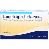 Lamotrigin beta 200mg Tabl z Herst einer Suspensio, 100 st, betapharm Arzneimittel GmbH