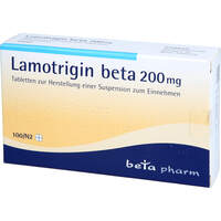 Lamotrigin beta 200mg Tabl z Herst einer Suspensio, 100 st, betapharm Arzneimittel GmbH