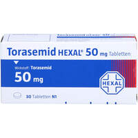 Torasemid HEXAL 50mg Tabletten, 30 Stk., HEXAL AG