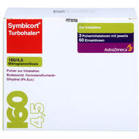Symbicort Turbohaler 160/4.5ug/Dosis 60 Einzeldos., 3 st, Pharma Gerke Arzneimittelvertriebs GmbH
