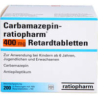 Carbamazepin-ratiopharm 400 mg Retardtabletten, 200 Stk., ratiopharm GmbH