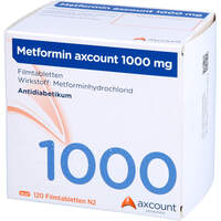 Metformin axcount 1000mg, 120 st, Axcount Generika GmbH