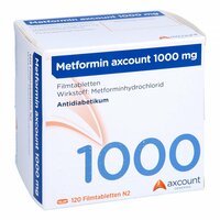 Metformin axcount 1000mg, 120 st, Axcount Generika GmbH