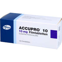 ACCUPRO 10, 100 st, Pfizer Pharma GmbH