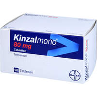 Kinzalmono 80mg Tabletten, 98 st, Bayer Vital GmbH GB Pharma
