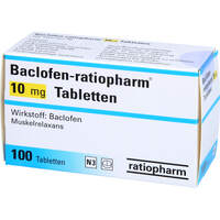 Baclofen-ratiopharm 10mg Tabletten, 100 Stk., ratiopharm GmbH