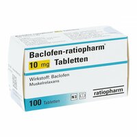 Baclofen-ratiopharm 10mg Tabletten, 100 Stk., ratiopharm GmbH