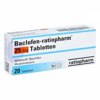 Baclofen-ratiopharm 25mg Tabletten, 20 Stk., ratiopharm GmbH