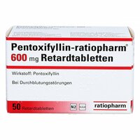 Pentoxifyllin-ratiopharm 600mg Retardtabletten, 50 Stk., ratiopharm GmbH
