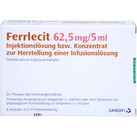 Ferrlecit 62.5mg Konzentrat z.Herst.e.Infusionsl., 6x5 ml, Eurimpharm Arzneimittel GmbH