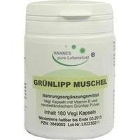 Grünlipp Muschelextrakt Vegi Kapseln, 180 Stück, G & M Naturwaren Import GmbH & Co. KG