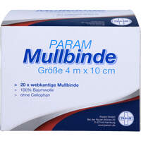MULLBINDEN 10 cm o.Cellophan, 20 Stk., Param GmbH