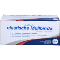 MULLBINDEN elast.6 cm m.Cellophan, 10 st, Param GmbH