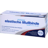 MULLBINDEN elast.6 cm o.Cellophan, 10 Stk., Param GmbH