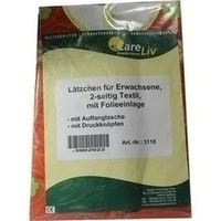 Lätzchen Erw.m.Tasche 2-seit.Tex.m.Fol.Druckknöpfe, 1 Stück, Careliv Produkte Ohg