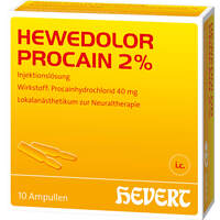 HEWEDOLOR PROCAIN 2% Injektionsl&ouml;sung in Ampullen, 10x2 ml, Hevert-Arzneimittel GmbH & Co. KG