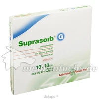 Suprasorb G Gelkompresse 10x10cm, 5 Stück, Junek Europ-Vertrieb GmbH