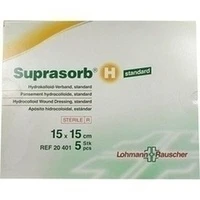 Suprasorb H Hydrokoll.Verb. 15x15cm Standard, 5 Stück, Junek Europ-Vertrieb GmbH