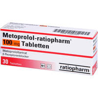 METOPROLOL RATIOPHARM 100, 30 st, ratiopharm GmbH
