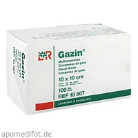 GAZIN Kompresse 10x10cm 12fach OP, 100 Stück, Lohmann & Rauscher GmbH & Co. KG