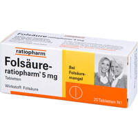 Fols&auml;ure-ratiopharm 5mg, 20 Stk., ratiopharm GmbH