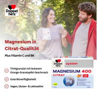 Doppelherz Magnesium 400 Citrat system, 40 st, Queisser Pharma GmbH & Co. KG