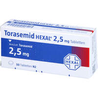 Torasemid HEXAL 2.5mg Tabletten, 50 st, HEXAL AG