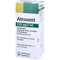 Atrovent 250ug/2ml Fertiginhalat Eindosisbehälter, 50x2 ml, Eurimpharm Arzneimittel GmbH