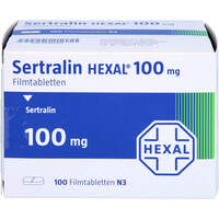 Sertralin HEXAL 100mg Filmtabletten, 100 st, HEXAL AG