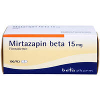 Mirtazapin beta 15mg, 100 st, betapharm Arzneimittel GmbH